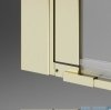 Radaway Nes 6 KDD B Brushed Light Gold kabina walk-in 100cm prawa szczotkowane jasne złoto szkło przejrzyste 10024100-98-01R